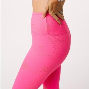Zyia hot pink light and tight hi rise leggings